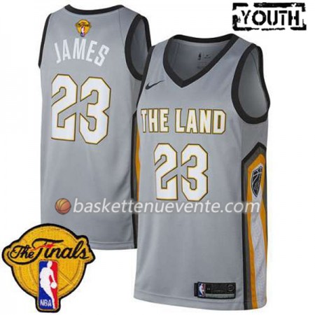 Maillot Basket Cleveland Cavaliers LeBron James 23 2018 NBA Finals Nike Vert Swingman - Enfant